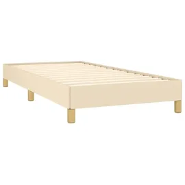 vidaXL Bettgestell 100 x 200 cm Creme