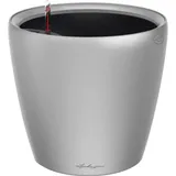 LECHUZA Classico LS 28 Komplettset Ø 28 x 26 cm silber metallic