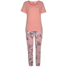 vivance dreams by lascana Pyjama floral orange 32/34