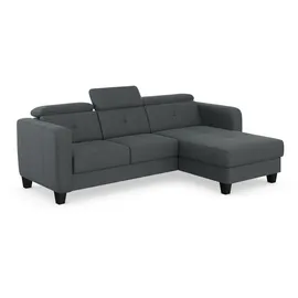 sit&more Eckcouch Federkern 2-Sitzer Grau