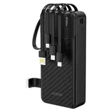 DUDAO K11 Pro Powerbank mit integrierten Kabeln Schwarz