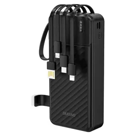 DUDAO K11 Pro Powerbank mit integrierten Kabeln Schwarz