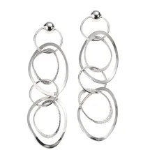 ZEEme Silber Ohrringe 925 Silber rhodiniert