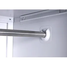 Mendler Aktenschrank HWC-L60, Stahlschrank Mehrzweckschrank, Schließfach Kleiderstange abschließbar, Metall 185x90x45cm, grau