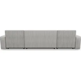 Sofnet Wohnlandschaft Cord U-Form 3-Sitzer Beige