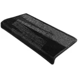 Karat Stufenmatte Via Veneto Stufenteppich Schwarz Rechteckig 23,5 x 65 cm