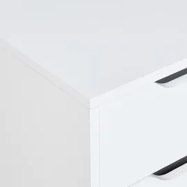 Beliani Osasco Badezimmerschrank 80 x 39 x 39 cm Weiß