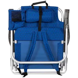 Aktive 62353 Xxl Niedriger Klappstuhl Mit Mehreren Positionen 57x53x78 Cm - Blue - One Size