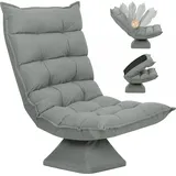 Relaxsessel Lesesessel, Drehbar, 62 Cm X 70 Cm X 95 Cm, Hellgrau