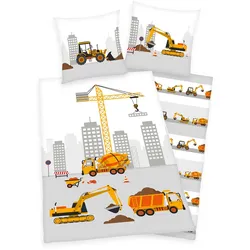Herding Young CollectionKinderbettwäsche Baustelle 70x90cm, 140x200cm