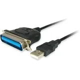 Equip USB auf Parallel Adapterkabel 1.5m schwarz