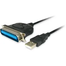 Equip USB auf Parallel Adapterkabel 1.5m schwarz