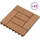 vidaXL Terrassenfliese 30 x 30 cm braun