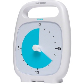 Time-Timer Timer Plus Tischuhr mit akustischem Signal, 20, visuell, 20 Minuten, 18 x 14 cm