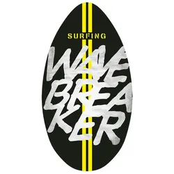 SportX Skimboard Wavebreaker 94 cm Holz Surfbrett Schwarz