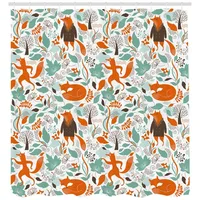 ABAKUHAUS Duschvorhang 175 x 200 cm braun