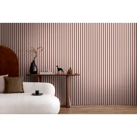 A.S. Création Mustertapete Holzpaneele 10 m x 0,53 m 1 St Rosa/Schwarz 786281
