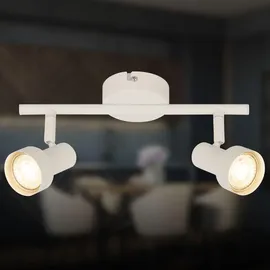 Briloner Deckenlampe 2-flammig schwenkbar 27,5 cm Altweiß