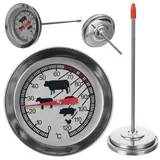 KADAX Analoges Bratenthermometer aus Edelstahl, Präzises Fleischthermometer, Thermometer für Fleisch, Braten & Geflügel, Temperaturmesser analog