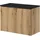 [en.casa] Waschtischunterschrank Skelbolu 80x60x40cm Eicheoptik/Schwarz [en.casa]