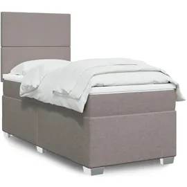 vidaXL Boxspringbett 140 x 200 cm Taupe
