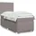 vidaXL Boxspringbett 140 x 200 cm Taupe