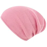 Zwillingsherz Kaschmir-Beanie in Rosa