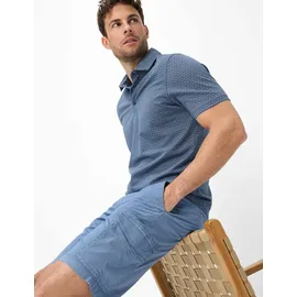 Brax Bermudas "Style BRAZIL", Herren, Gr. 42, Normalgrößen, blau, Web, 98% Baumwolle, 2% Elasthan, Hosen Bermudas