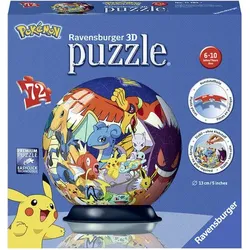 Puzzle - Puzzle-Ball Pokémon - 3D - 72 Teile