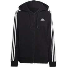 Adidas Essentials 3-Streifen French Terry Regular Kapuzenjacke Black / White XS