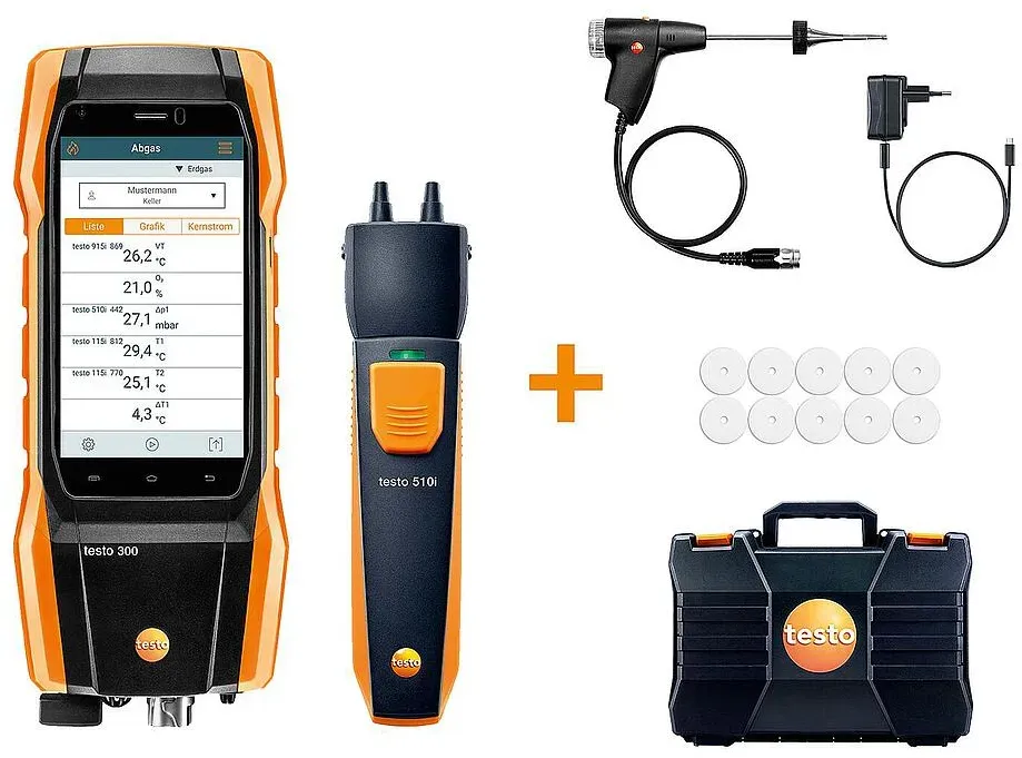 Abgasanalysegerät testo 300 Profil-Set Plus, 0564 3004 14 deutsche Ausführung