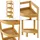 [en.casa] Bambus Badregal Lestijärvi 23 x 23 x 80 cm)