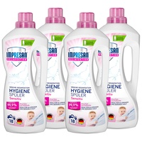 Impresan Hygiene-Spüler Sensitiv: Wäsche Desinfektion ohne Duft- und Farbstoffe – Hygienespüler - 4 x 1,5L im praktischen Vorteilspack