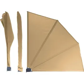 Quick Star Sichtschutzfächer 115 x 115 cm Beige Polyester