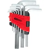KS Tools Innensechskant-Winkelstiftschlüssel-Satz, im Klapphalter,9-tlg1/16"-3/8"