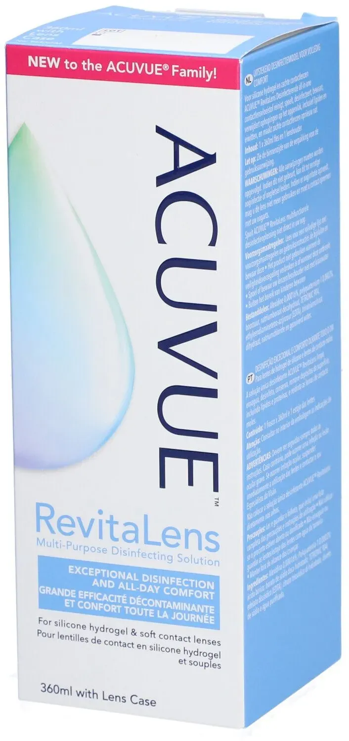 ACUVUETM RevitaLens + Lens Case 360 ml fluide