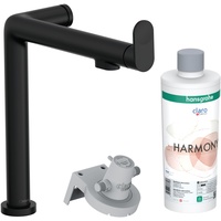 Hansgrohe Aqittura M91 Küchenarmatur, mit FilterSystem 240, 1jet, Starter Set, mattschwarz