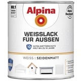 Alpina Weißlack für Außen 750 ml seidenmatt