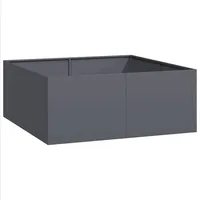 VidaXL Pflanzgefäß Anthrazit 100x100x40 cm Stahl
