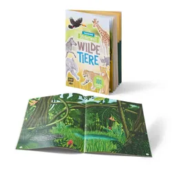 Tchibo - Stickerbuch »Faszierende Stickerwelt – wilde Tiere«