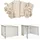 MCW Seitenwand für Pergola MCW-A22 4 Stück 3 x 3 m Creme