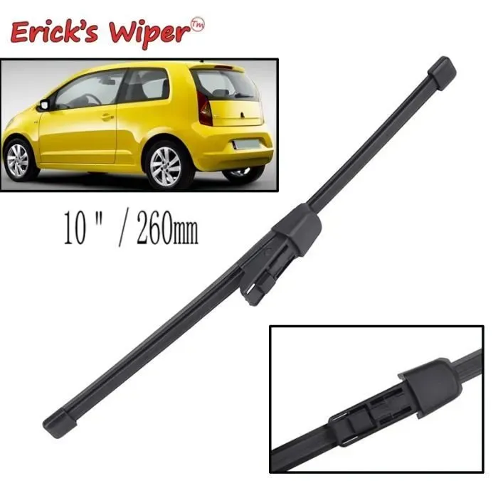 BALAI D'ESSUIE GLACE,--Erick's essuie glace pare brise arrière 10 &quot, lame'essuie glace pour Skoda Citigo Seat MII 2011 2012 2013