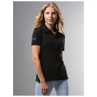 TRIGEMA Poloshirt »TRIGEMA Poloshirt mit Kristallsteinen«, (1 tlg.) Trigema