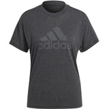 adidas Damen T-Shirt (Short Sleeve) W Winrs 3.0 Tee, Black Melange/Grey Four, HT4692, XS