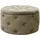 Akord Pouf Alia Samt 55 x 30 x 55 cm Beige