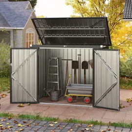 Costway Mülltonnenbox 172 x 96 x 85 cm schwarz