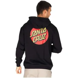 Santa Cruz Classic Dot Chest Hoodie Schwarz M