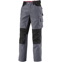 BP Workwear 1789-555-53 Arbeitshose - Gummizug im Rücken - Bundfalten - Normale Passform - Größe: 56s - Farbe: dunkelgrau/schwarz