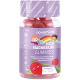 Magnesium Gummibärchen für Kinder – Vegan – 1 Monatsvorrat – Kaubarer Magnesium Komplex für Kinder – 30 Kaubare Vitamine Kinder – 455 mg Magnesiumcitrat mit 50 mg Magnesium – von Novomins