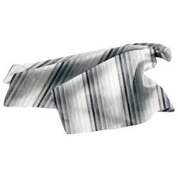 Halstuch gestreift B 70 x L 70 cm Fb. Grautöne : 100% Polyester (gestreift) : Grautöne Gestreift